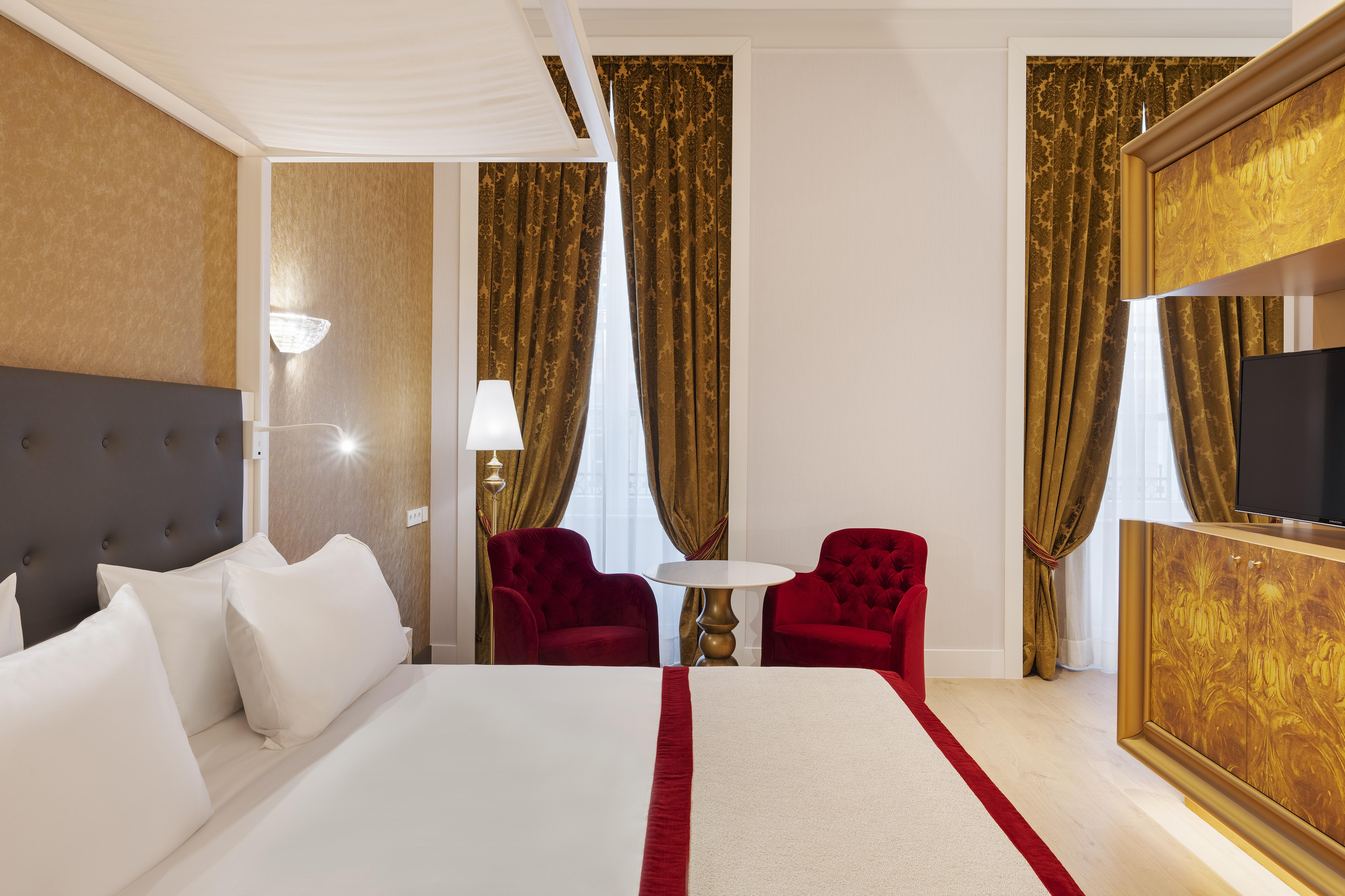 Aurea Ana Palace By Eurostars Hotel Company بودابست المظهر الخارجي الصورة A room at the hotel